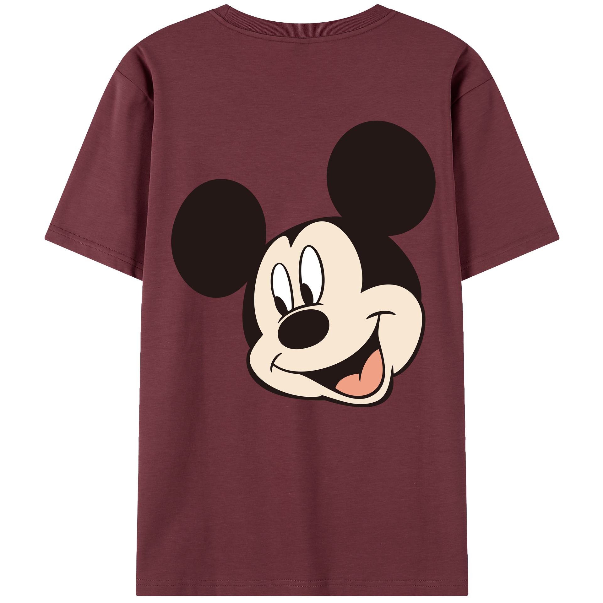 （画像用） ミッキーマウス Mickey Mouse 綿100％半袖Tシャツ（背面プリント）